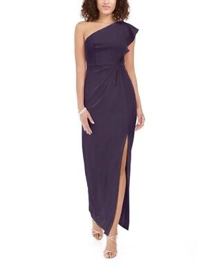 Adrianna Papell • Ruffled One-Shoulder Gown